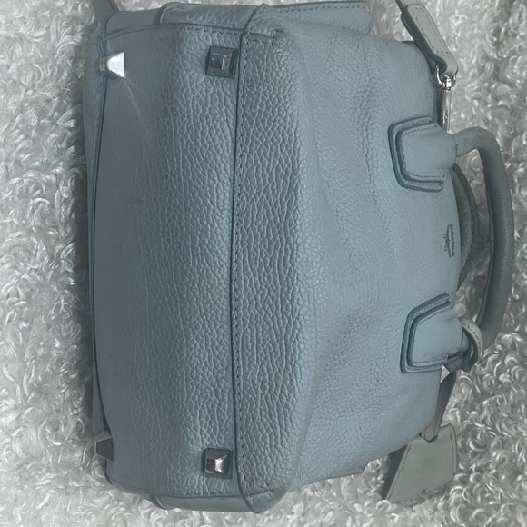 MCM Grained Calfskin Mini Milla Tote Sky Blue - Picture 7 of 12